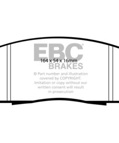 DP41747R EBC Yellowstuff Street and Track Brake Pad Set [Front] - Image 2