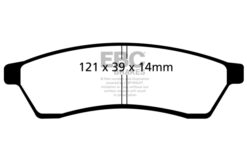 EBC Ultimax OEM Replacement Brake Pad Set DP1751 [Rear] - Image 2