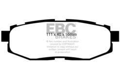 Alternative view of EBC Greenstuff 2000 Brake Pad Set (REAR) DP21758