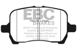 EBC Greenstuff 2000 Brake Pad Set (FRONT) DP21763 - Image 2