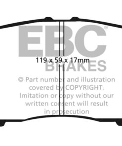 DP41763R EBC Yellowstuff Street and Track Brake Pad Set [Front] - Image 2