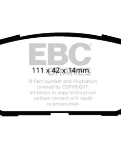 EBC Ultimax OEM Replacement Brake Pad Set DP1766 [Rear] - Image 2