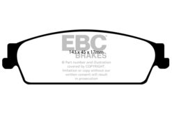 DP41780R EBC Yellowstuff Street and Track Brake Pad Set [Rear] - Image 2
