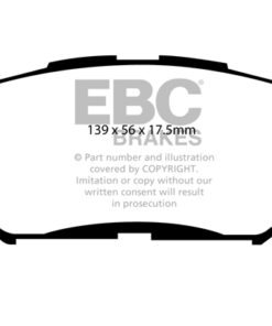 EBC Greenstuff 2000 Brake Pad Set (FRONT) DP21791 - Image 2