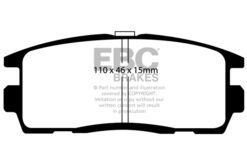 EBC Ultimax OEM Replacement Brake Pad Set DP1797 [Rear] - Image 2