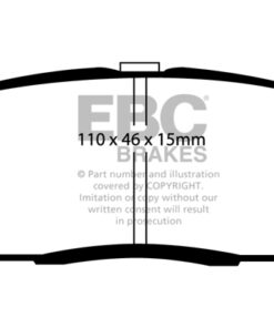EBC Ultimax OEM Replacement Brake Pad Set DP1797 [Rear] - Image 2