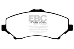 EBC Ultimax OEM Replacement Brake Pad Set DP1798 [Front] - Image 2