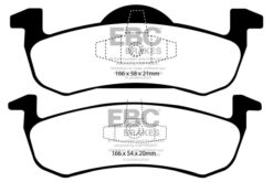 DP41804R EBC Yellowstuff Street and Track Brake Pad Set [Rear] - Image 2