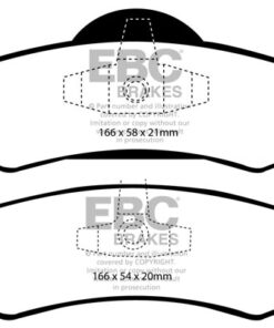 EBC Ultimax OEM Replacement Brake Pad Set DP1804 [Rear] - Image 2