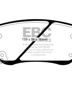 DP41807R EBC Yellowstuff Street and Track Brake Pad Set [Front] - Image 2