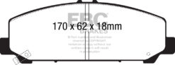 DP41808R EBC Yellowstuff Street and Track Brake Pad Set [Front] - Image 2