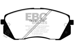 EBC Greenstuff 2000 Brake Pad Set (FRONT) DP21809 - Image 2