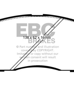 EBC Greenstuff 2000 Brake Pad Set (FRONT) DP21809 - Image 2