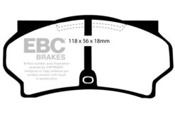 EBC Ultimax Brake Pad Set (FRONT) DP181 - Image 2