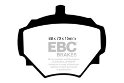 EBC Ultimax OEM Replacement Brake Pad Set DP182 [Front] - Image 2