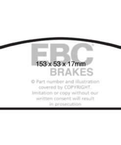 Alternative view of DP31833C EBC Redstuff Brake Pads [Front]