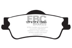 EBC Ultimax OEM Replacement Brake Pad Set DP1834 [Rear] - Image 2