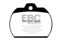EBC Ultimax OEM Replacement Brake Pad Set DP184 [Front] - Image 2