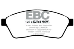 EBC Greenstuff 2000 Brake Pad Set (FRONT) DP21859 - Image 2