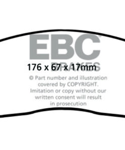 EBC Greenstuff 2000 Brake Pad Set (FRONT) DP21859 - Image 2