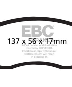 EBC Greenstuff 2000 Brake Pad Set (FRONT) DP21884 - Image 2