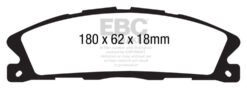 EBC Ultimax OEM Replacement Brake Pad Set DP1886 [Front] - Image 2
