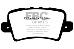 EBC Greenstuff 2000 Brake Pad Set (REAR) DP21902 - Image 2