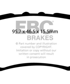 EBC Ultimax OEM Replacement Brake Pad Set DP1902 [Rear] - Image 2