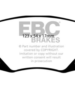 EBC Ultimax OEM Replacement Brake Pad Set DP1918 [Rear] - Image 2
