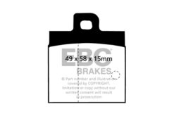 EBC Ultimax OEM Replacement Brake Pad Set DP192 [Rear] - Image 2