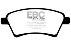 EBC Ultimax OEM Replacement Brake Pad Set DP1925 [Front] - Image 2
