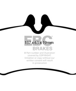 EBC Ultimax OEM Replacement Brake Pad Set DP1927 [Rear] - Image 2