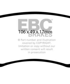 EBC Ultimax OEM Replacement Brake Pad Set DP1934 [Rear] - Image 2