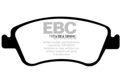 EBC Ultimax OEM Replacement Brake Pad Set DP1948 [Front] - Image 2