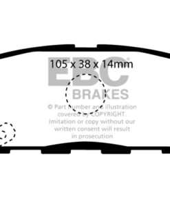 EBC Greenstuff Brake Pads - DP61955 - Image 2