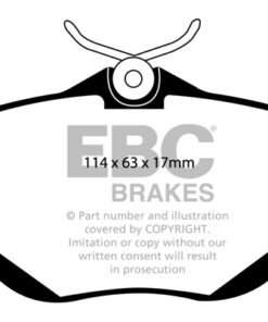 EBC Ultimax OEM Replacement Brake Pad Set DP1962 [Rear] - Image 2