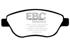 EBC Ultimax OEM Replacement Brake Pad Set DP1966 [Front] - Image 2