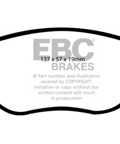 EBC Greenstuff 2000 Brake Pad Set (FRONT) DP21966 - Image 2