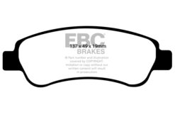 Alternative view of EBC Ultimax OEM Replacement Brake Pad Set DP1974 [Rear]