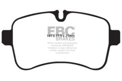Alternative view of EBC Ultimax OEM Replacement Brake Pad Set DP1979 [Rear]