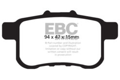DP41987R EBC Yellowstuff Street and Track Brake Pad Set [Rear] - Image 2