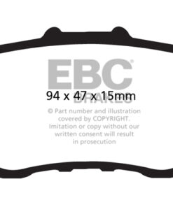 EBC Ultimax OEM Replacement Brake Pad Set DP1987 [Rear] - Image 2