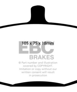 DP4241R EBC Yellowstuff Street and Track Brake Pad Set [Front] - Image 2