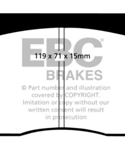 EBC Greenstuff 2000 Brake Pad Set (FRONT) DP2262 - Image 2