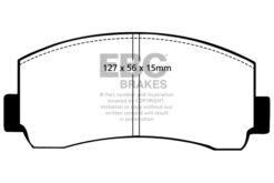 DP4289R EBC Yellowstuff Street and Track Brake Pad Set [Front] - Image 2