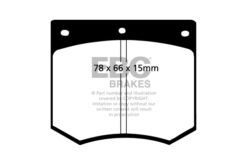 DP4291R EBC Yellowstuff Street and Track Brake Pad Set [Front|Rear] - Image 2
