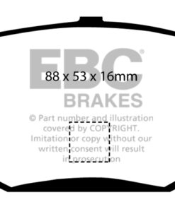 EBC Ultimax Brake Pad Set (REAR) DP298 - Image 2