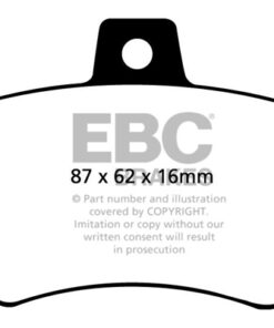 DP4370R EBC Yellowstuff Street and Track Brake Pad Set [Rear] - Image 2