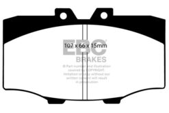 DP4380R EBC Yellowstuff Street and Track Brake Pad Set [Front] - Image 2
