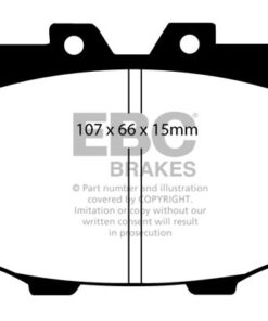 DP4380R EBC Yellowstuff Street and Track Brake Pad Set [Front] - Image 2